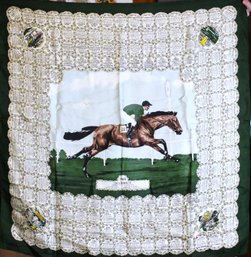 English Silk Scarf W Equestrian Theme Welch, Margetson & Co. London