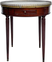 A Late 19th Century Marble Top Side Table Or Gueridon In Louis XVI Style