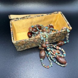 Lovely Turquoise Necklace In Box