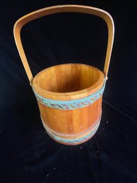 Wooden Barrel Basket