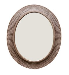 Howard Elliott  Collection Gold Oval Leaf Mirror 31 1/2 X 37 1/2