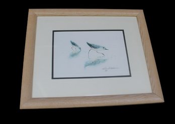 Original Print, A/p, By Williams, With Sandpipers