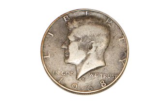 1968D Kennedy Half Dollar 40 Percent Silver