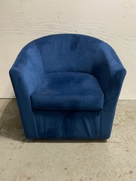 Blue Barrel Chair