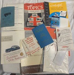 1952 Studebaker Publications, Advertisements And Commemorative Medallion