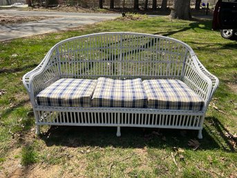 Antique Booth Bay Wicker Couch