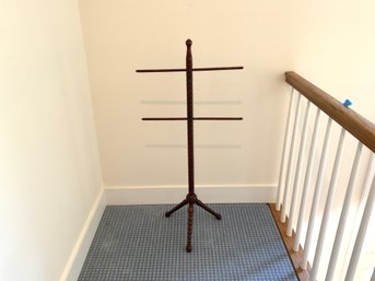 Vintage Mahogany Towel Stand