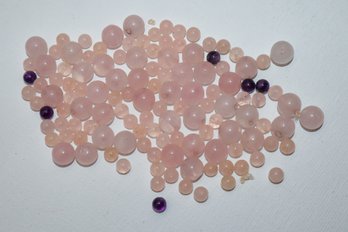 Rose Quartz Beads And Amethyst Beads