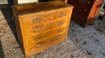 Antique Dresser Pine Board Light Weight 38x16x33 Great Old Look Furniture