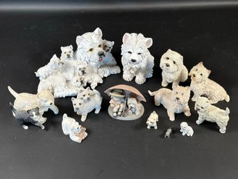 A Fun Collection Of Westie Figurines