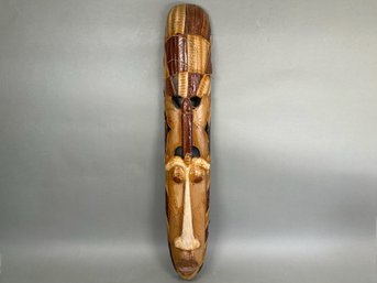 TALL Unique Wooden Mask With Natural Detail