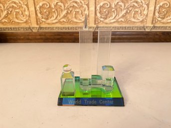 World Trade Center Glass Sculpture