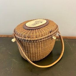 A Signed Jose Arroyo 1974 Nantucket Basket Purse