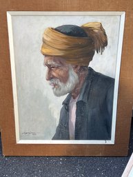 Fine Art Painting - Portrait Of Nomadic Balochi Man