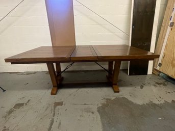 Heavy Wood Table With Leaf