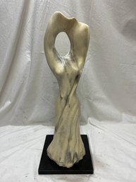 Marble Nude Abstract Sculpture Signed Gutierrez