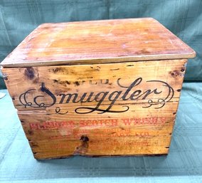 Vintage Old Smuggler Scotch Whisky Case