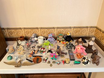 Large Table Lot Of Misc Items