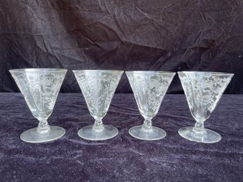 Fostoria Mayflower Cordial Glasses - Set Of 3