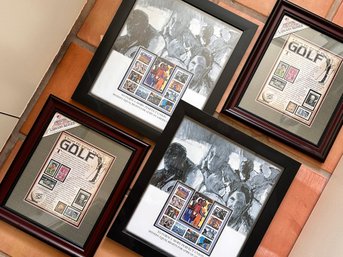 Framed Commemorative Stamps - 'D' Golf History, Equal Rights