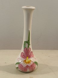 Handmade & Handpainted Studio Pottery Ceramic Bud Vase Made In Hawaii