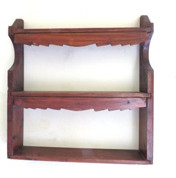 Wood Wall Shelf With Apron
