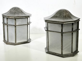 A Pair Of Lantern Sconces