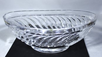 Large Very Fine Heavy Cut Crystal Bowl Baccarat Quality