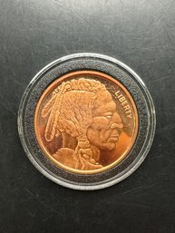 One AVDP Ounce .999 Fine Copper Round