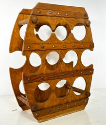 A Vintage Wine Barrel Form Wine Rack!