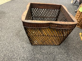 Large Cane Planter Basket