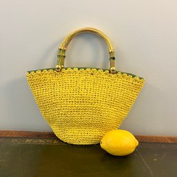 A Koret Crochet Bag With Leather Interior