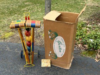 A Vintage Garton Croquet Set