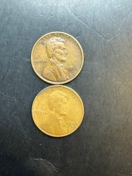 2 Wheat Pennies 1940-S, 1942-S