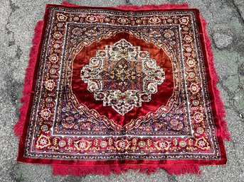 A Beautiful Indo-Persian Silk Rug - Wall Or Floor