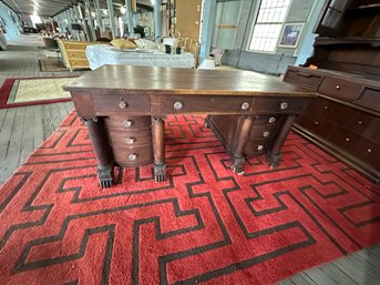 Antique Double Sided Partners Desk