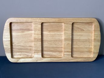 Divided Wooden Tray Made In Thailand