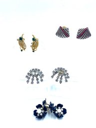 Vintage Earring & Dress Clip Grouping