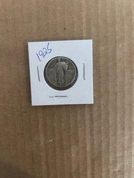 Beautiful 1925 Standing Liberty Quarter, Silver Coin