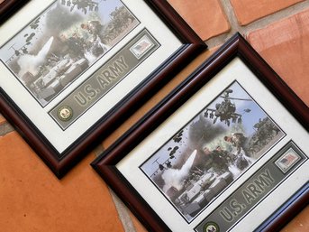 Framed Commemorative Stamps - 'G' U.S. Army