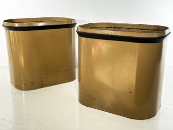 A Pair Of Vintage Metal 'Streamliner Baskets' By Globe-Werneke