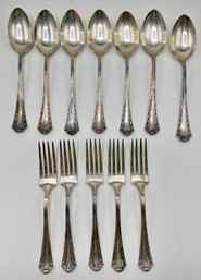 Vintage Sterling Silver Forks & Spoons (12 Pieces)