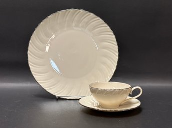 A Single, Partial Place Setting: Lenox Weatherly