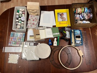 Collection Of Craft Supplies And Glitter Galore