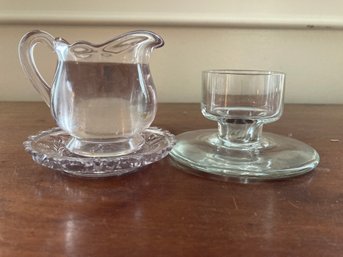 Small Pitcher With Plate Small Cup Wiyj An Attached Plate