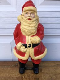 Amazing Rare Vintage Santa Blow Mold Figure With Original Wire And Socket - Paint Looks Great - Works Fine