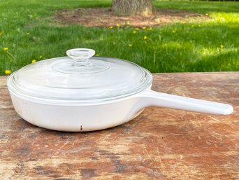 An Enameled Cast Iron Lidded Skillet