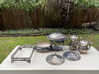 Lot Of Silver Plate Some Sheffield.