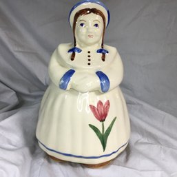 RARE Rare 1940 SHAWNEE Dutch Girl - Cold Painted - No Damage - Estate Fresh - Very Cool Old Cookie Jar