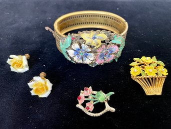 Mixed Floral Jewelry Group